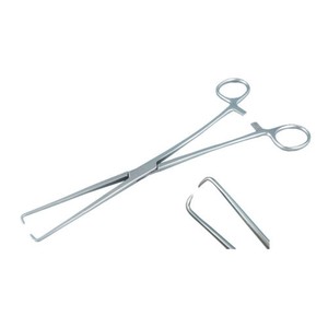 Pinces Luer Vulsellum en acier inoxydable, manuelles, 18 cm, 23 cm, instruments chirurgicaux gynécologiques utérins, finition mate complète, CE - Product Image 1