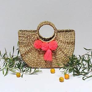 Durable Handmade Woven Water Hyacinth Bag Supplier Eco Friendly Straw Seagrass Beach Tote Sustainable from Vietnam - Product Image 1