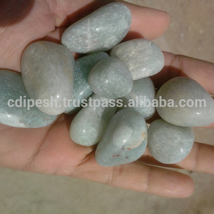 Guijarros pulidos de ágata de musgo verde Brillo de color natural Los mejores adoquines y guijarros decorativos - Product Image 4