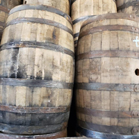 Fût en chêne blanc d'occasion de 200 L pour le vieillissement du vin et de la bière, origine MX La Casa Del Barril 900x600mm