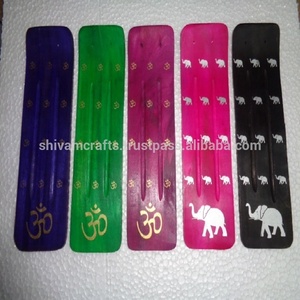 Mix Colours Mango Wood Hindu Gods Printed <b>Incense</b> Sticks <b>Burners</b>/<b>Holder</b> Wholesale Exporter From India - Product Image 3