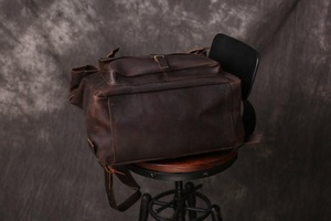 กระเป๋าเป้สะพายหลังหนังแท้ย้อนยุคกระเป๋าวิทยาลัยเดินทางแล็ปท็อป TSL-0039 - Product Image 4