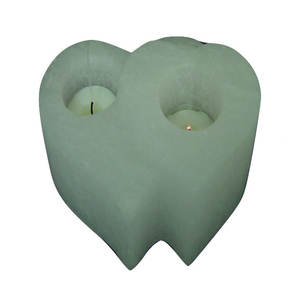 กระจายความรักและความเงียบสงบกับหิมาลายันเกลือรูปหัวใจเชิงเทียน - Product Image 5