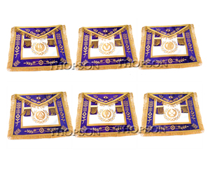 Mandil masónico dorado, Morado, Regalia - Product Image 3