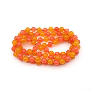 Natural Orange With Yellow 8mm <b>Beaded</b> <b>Necklace</b> Handmade Women <b>Fashion</b> Jewelry for Women & Girls New Collection Jewelry Gifts - Product Image 1