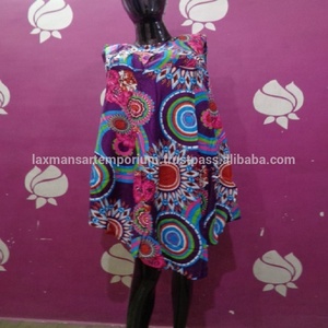 เดรสแฟชั่นพิมพ์ลายร่มสำหรับผู้หญิงผ้าคอตตอนชุดเดรสลำลองแฟชั่นจากอินเดีย - Product Image 1