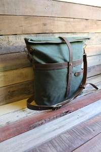 High Quality Custom Design Big Waxed Canvas Tote For <b>Women</b> <b>Laptop</b> Shoulder Bag IB-0051 - Product Image 3