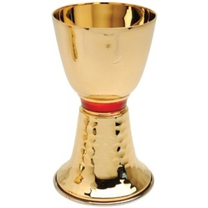 Calice en laiton pur poli Style religieux Produit d'église Fournitures Technique de modèle en métal - Product Image 1