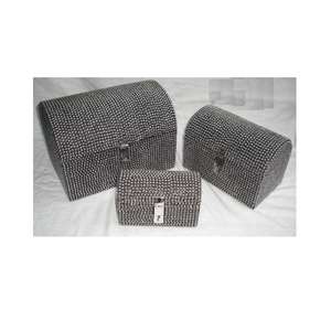 กล่องไม้โมเสคสลักเกลียวเหล็กกล่องเครื่องประดับโลหะสำหรับตกแต่งเครื่องประดับสำหรับผู้หญิงและเด็กผู้หญิง - Product Image 2