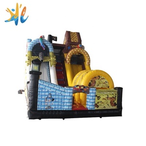 Precio de fábrica niños salto al aire libre combo inflable pirata diapositiva - Product Image 2