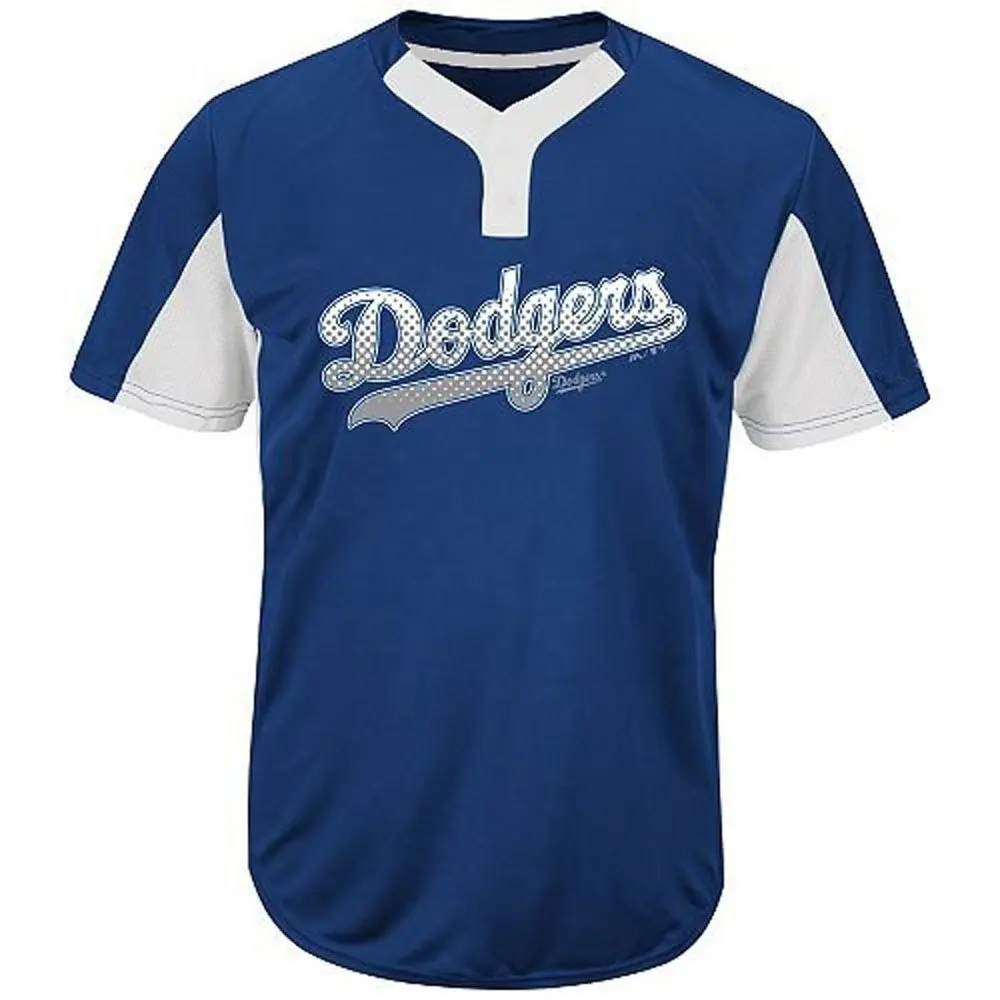 3 Buttons Royal blue Dodgers High Quality T-Shirts