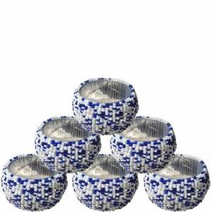 Porte-serviettes décoratifs en perles colorées, très demandés, pour hôtels, restaurants ou cafés. - Product Image 1