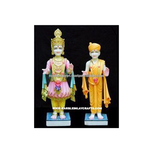 Statue de Swami Narayan en marbre de Makrana - Product Image 1