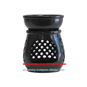 เตาเผาน้ำมันหอมระเหยหินสบู่ดำ - Product Image 1