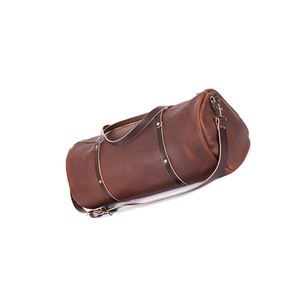 Bolso de lona grande de 32 pulgadas Vintage, piel de vaca de grano completo, cuero genuino, forro de poliéster marrón, característica antirrobo, imitación de moda - Product Image 3