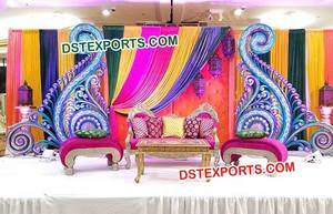 Décoration d'entrée de mariage Fontaine en fibre Décoration d'entrée de scène de mariage Allée de bienvenue élégante avec décoration de scène - Product Image 3