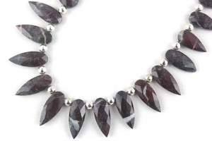 Cuentas de Briolette para fabricación de joyas, cuentas facetadas de ágata jaspe marrón Natural, joyería de alta calidad, venta al por mayor - Product Image 3