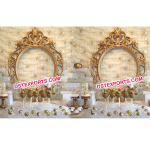 Indian Wedding <b>Backdrop</b> <b>Frame</b> Panel Decorated Wedding Mandap <b>Backdrop</b> Wedding Stage <b>Backdrop</b> <b>Frame</b> Decoration - Product Image 1