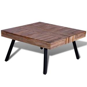 Table basse en bois et cuir de haute qualité - Product Image 4