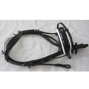 Brida de cuero genuino Premium exclusiva, canal vacío, patente, brida de caballo anatómica, banda para cejas, riendas, productos de caballo Premium - Product Image 1