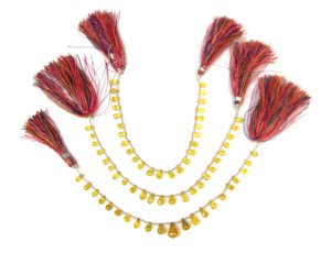 Pierre précieuse percée de Zircon jaune avec cadeau à la mode fait main en forme de goutte à facettes pour ses brins de perles - Product Image 1