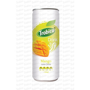 Bebida de Zumo de Fruta en Lata Delgada de 250 ml de la Marca Trobico, Puré con Sabor a Naranja de Vietnam, Fabricante de Bebidas - Product Image 2
