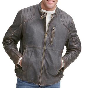 แจ็กเก็ตปั่นจักรยานหนังแท้สไตล์คลาสสิกชุดกีฬาทนทานสำหรับรถจักรยานยนต์และเสื้อนอก - Product Image 3