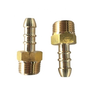 Laiton 3/8 pouces filetage BSPT techniques de forgeage mamelon à connecter au tuyau de <span class=keywords><strong>gaz</strong></span> <span class=keywords><strong>propane</strong></span> fluide d'air numéro de modèle personnalisé 'Head' - Product Image 1