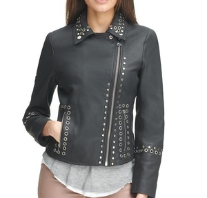 Chaqueta reversible de cuero para mujer, prendas de vestir exteriores de dos tonos elaboradas con estilo para looks versátiles de moda de día a noche - Product Image 5