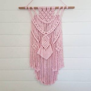 Macramé atrapasueños De Luna bohemio hecho a mano para niños, guardería o habitación de bebé, decoración de pared para el hogar, regalo hecho de tela duradera - Product Image 5