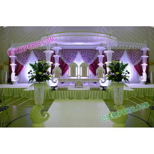 Support pour mariage en cristal, Base avec paon, nouveau Design, pour fête de mariage - Product Image 1
