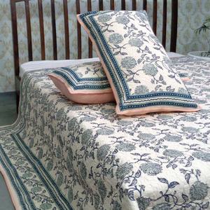 Colcha acolchada de tamaño queen de algodón estampada a mano de fábrica, los últimos productos, a la venta a precio mayorista - Product Image 6