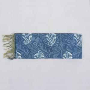 Femmes Indigo Daabu Print Designer Chanderi Wholesale Scarf Stole Dupatta 100X250 Cm - Product Image 1