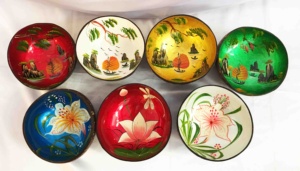 Cuenco de coco lacado, respetuoso con el medio ambiente, tazón de cáscara de coco lacado (Sandy 84587176063 WS) - Product Image 4