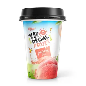 High Quality Best Price Fruit Juice Puree 330ml PP Cup Peach Juice Flavour Premium Juice Drinks Fast Delivery Quality Service