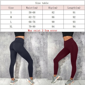En línea 2023 mujeres de cintura alta Yoga deportes algodón transpirable gimnasio pantalones Sexy Scrunch elástico Push Up Leggings - Product Image 5
