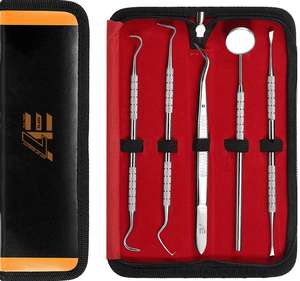 Herramientas Profesionales de Limpieza Dental ODM OEM 2026, 5 Piezas, Palillos Dentales de Acero Inoxidable, Certificación CE Clase I, Reutilizables para Uso Manual - Product Image 2