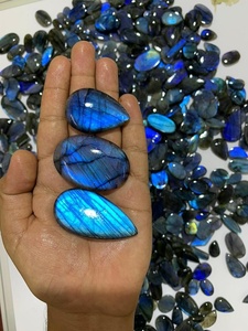 Pierres précieuses de labradorite naturelle de qualité supérieure Rida Creations, bleu feu traité, pour la création de bijoux et l'artisanat - Product Image 2