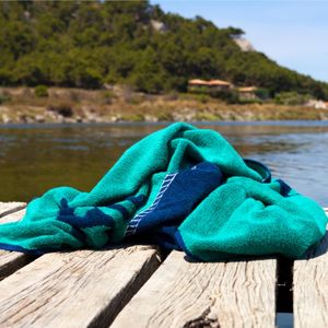 Toalla de playa moderna ecológica de secado rápido, teñida a rayas, colores personalizados, 100% algodón, uso multiusos a precio barato - Product Image 3