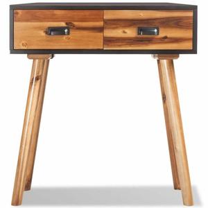 Mesa auxiliar industrial moderna, muebles de sala de estar de hierro macizo y madera para uso doméstico - Product Image 3