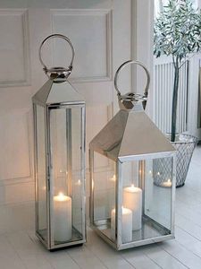 Élégante lanterne à bougie en verre métallique pour la maison, le bureau et le mariage Autres bougeoirs et lanternes pour la décoration - Product Image 5