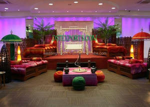 Mehndi etapa con Swing Jhoola boda Pavo Real Swing boda Metal diseñador Swing - Product Image 5