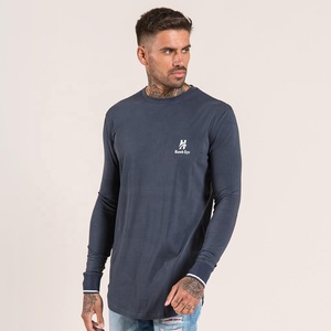 2019 nouveau style décontracté vêtements de sport hommes en gros longline mince t-shirt Fabriqué par Hawk Eye Co (PayPal Vérifié) - Product Image 3