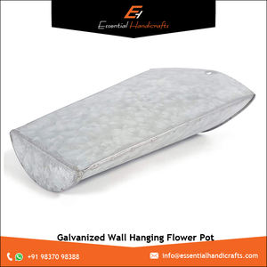 2025 Venta caliente decoración moderna para el hogar hecho a mano hierro galvanizado Metal Vintage organizador montado en la pared maceta colgante de pared - Product Image 2