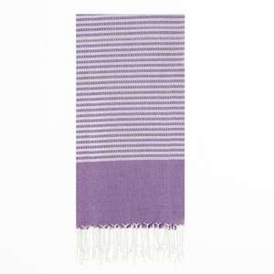 Vente en gros 100% coton Peshtemal Serviette monogrammée blanche rayée à séchage rapide turque plage Fouta jetable compressé tissé - Product Image 1