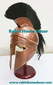Casco MEDIEVAL de armadura de caballero cruzado, con diseño de latón y negro, W/H - Product Image 3