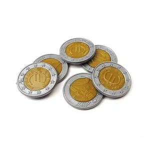 GD-500 pcs Euro münze zwei dollar/kunststoff gold münzen/euro münze zähler