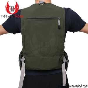 เสื้อกั๊กผู้ชายสำหรับล่าสัตว์มีกระเป๋า,เสื้อแจ็คเก็ตตกปลามีตะขอที่ไม่ซ้ำใครเสื้อกั๊กตกปลาระบายอากาศได้ดีสำหรับออกค่ายล่าสัตว์บินได้ - Product Image 4