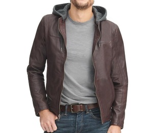 Veste de sport de style motard en cuir véritable classique confortable veste de moto à fermeture éclair centrale à la mode et élégante - Product Image 2