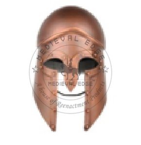 Authentique élégant casque médiéval grec italo corinthien avec finition en cuivre antique pour les événements de costumes Original Indian Factory - Product Image 2